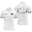 Polo Pétanque Bouliste Française - La Partie Amis Blanc - Polo Homme