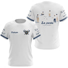 Polo Pétanque Bouliste Française - La Partie Amis Blanc - T-Shirt Femme