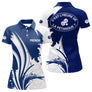 Polo Pétanque C'est l'Heure - Personnalisé Bleu Blanc - Polo Femme