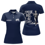 Polo Pétanque Cadeau Homme Femme- Design J'ai Pétanque Bleu - Polo Femme