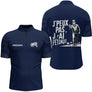 Polo Pétanque Cadeau Homme Femme- Design J'ai Pétanque Bleu - Polo Zippé Homme