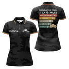 Polo Pétanque Camouflage Noir - Personnalisé Humour Prénom - Polo Femme