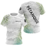 Polo Pétanque Camouflage Vert - Cadeau Homme Femme Personnalisé - T-Shirt Femme
