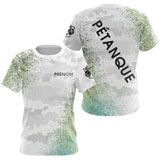 Polo Pétanque Camouflage Vert - Cadeau Homme Femme Personnalisé - T-Shirt Femme