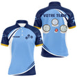 Polo Pétanque Champion Club - Design Sportif Bleu Ciel - Polo Homme