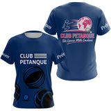Polo Pétanque Club Esprit Français - Boules et Émotions - T-Shirt Femme