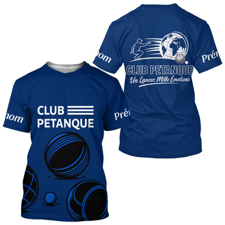 Polo Pétanque Club Esprit Français - Boules et Émotions - T-Shirt Homme