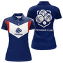 Polo Pétanque Club Prénom - Bleu Blanc De La France - Polo Femme