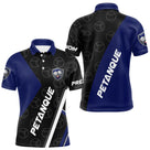 Polo Pétanque Club Prénom - Design Moderne Bleu Nuit - Polo Homme