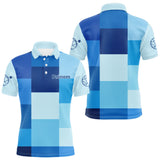 Polo Pétanque Cochonnet Bleu Personnalisé - Design Unique Boulodrome - Polo Homme