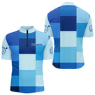 Polo Pétanque Cochonnet Bleu Personnalisé - Design Unique Boulodrome - Polo Zippé Homme