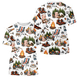 Polo Pétanque Cochonnet & Camping Blanc - Motif Humoristique - T-Shirt Homme