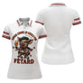 Polo Pétanque Cochonnet Fêtard - Blanc & Rouge Personnalisé - Polo Femme