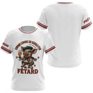 Polo Pétanque Cochonnet Fêtard - Blanc & Rouge Personnalisé - T-Shirt Femme