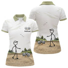 Polo Pétanque Cochonnet Personnalisé Prénom - Cadeau Blanc Beige - Polo Femme