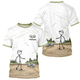 Polo Pétanque Cochonnet Personnalisé Prénom - Cadeau Blanc Beige - T-Shirt Homme