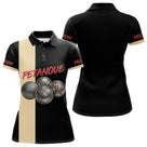 Polo Pétanque Compétition Noir - Idée Cadeau Homme Femme - Polo Femme