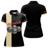 Polo Pétanque Compétition Noir - Idée Cadeau Homme Femme - Polo Femme
