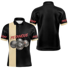 Polo Pétanque Compétition Noir - Idée Cadeau Homme Femme - Polo Homme