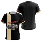 Polo Pétanque Compétition Noir - Idée Cadeau Homme Femme - T-Shirt Femme