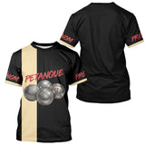 Polo Pétanque Compétition Noir - Idée Cadeau Homme Femme - T-Shirt Homme