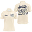 Polo Pétanque Crème Personnalisé - Jamais Sans Mes Boules - Polo Homme