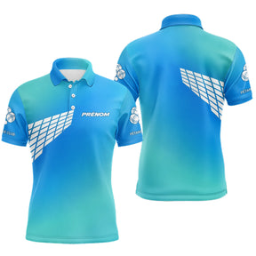 Polo Pétanque Dégradé Bleu - Personnalisable Homme Femme - Polo Homme