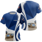 Polo Pétanque Design Boules Sable - Élégant Bleu Marine - T-Shirt Femme