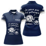 Polo Pétanque Drôle Bleu Marine – J’ai Personnalisé - Polo Femme