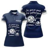 Polo Pétanque Drôle Bleu Marine – J’ai Personnalisé - Polo Femme