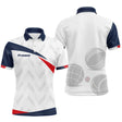 Polo Pétanque Drapeau Français - Bleu Blanc Rouge Personnalisé - Polo Homme