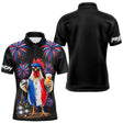 Polo Pétanque Français Noir Personnalisé - Coq & Apéro - Polo Homme