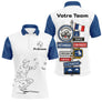 Polo Pétanque Française Personnalisé - Bleu Blanc Homme Femme - Polo Homme
