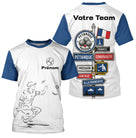 Polo Pétanque Française Personnalisé - Bleu Blanc Homme Femme - T-Shirt Homme
