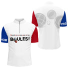 Polo Pétanque Française Personnalisé - J'ai Les Boules - Polo Zippé Homme