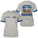 Polo Pétanque Gris & Bleu Personnalisé - Je Veux Boulodrome - T-Shirt Homme
