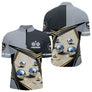 Polo Pétanque Gris Noir Or Personnalisé - Cadeau Passionné - Polo Zippé Homme