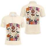 Polo Pétanque Halloween Disco Crème - Homme Femme - Polo Homme