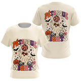 Polo Pétanque Halloween Disco Crème - Homme Femme - T-Shirt Femme