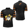 Polo Pétanque Halloween Sorcière Dabbing Noir - Homme Femme - Polo Zippé Homme