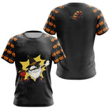 Polo Pétanque Halloween Sorcière Dabbing Noir - Homme Femme - T-Shirt Femme