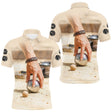 Polo Pétanque Homme Beige - Idée Cadeau Boules - Polo Homme