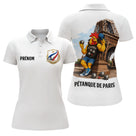 Polo Pétanque Homme Femme - Blanc & Coq Français - Polo Femme
