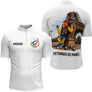 Polo Pétanque Homme Femme - Blanc & Coq Français - Polo Zippé Homme