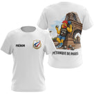 Polo Pétanque Homme Femme - Blanc & Coq Français - T-Shirt Femme