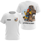 Polo Pétanque Homme Femme - Blanc & Coq Français - T-Shirt Femme