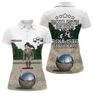 Polo Pétanque Homme Femme - Blanc Personnalisé Bouliste - Polo Femme