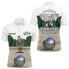 Polo Pétanque Homme Femme - Blanc Personnalisé Bouliste - Polo Homme