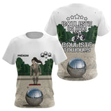 Polo Pétanque Homme Femme - Blanc Personnalisé Bouliste - T-Shirt Femme