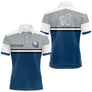 Polo Pétanque Homme Femme - Bleu Gris Personnalisé - Polo Homme